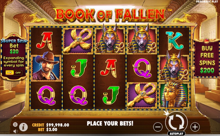 book of the fallen slot